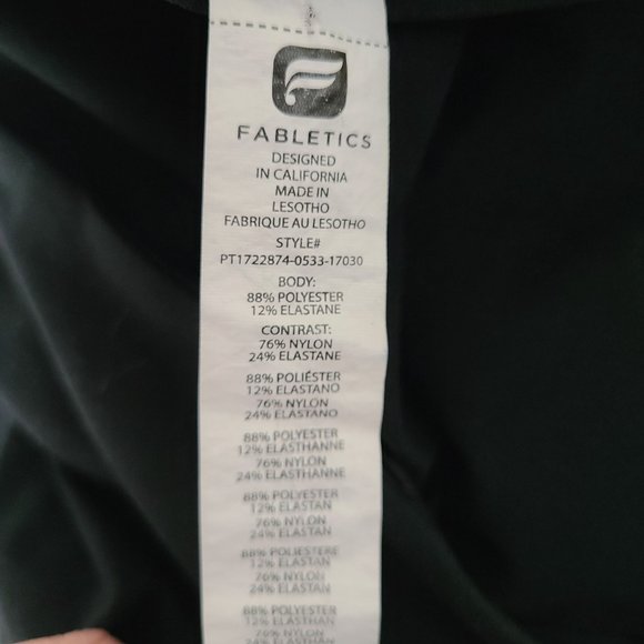 Fabletics US Women's Size S Mid-Rise Mesh Powerhold Leggings Metallic - Picture 6 of 10